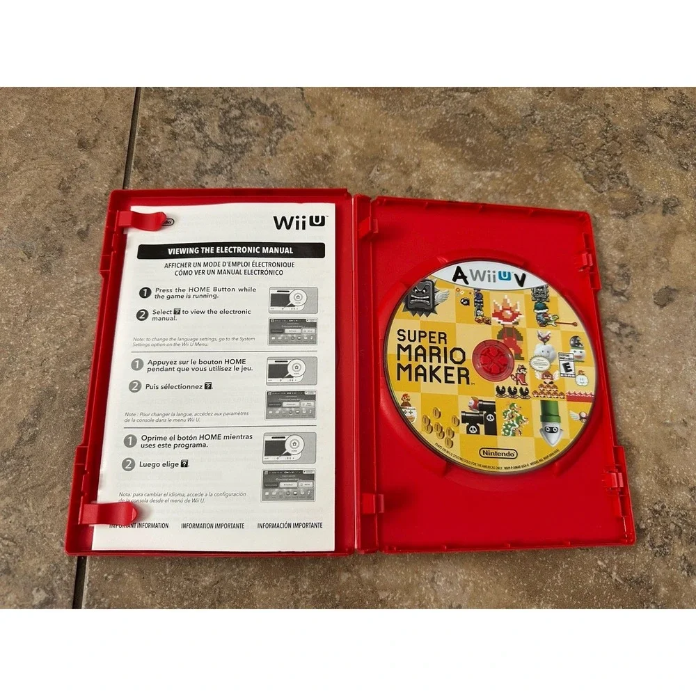 Nintendo - Wii U Super Mario Maker No Manuel